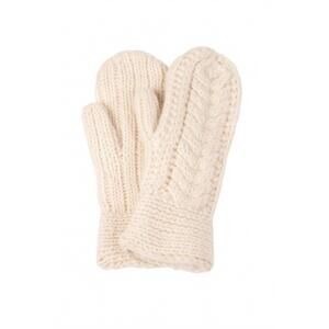 NEW NIRVANNA DESIGNS women's soho knit mittens in white